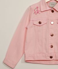 Jaqueta-de-Sarja-Infantil-com-Bordado-Floral-e-Bolsos-Rosa-9966931-Rosa_3
