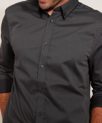 Camisa-Social-Masculina-Comfort-Maquinetada-Estampada-Mini-Print-Manga-Longa-Chumbo-9911661-Chumbo_5