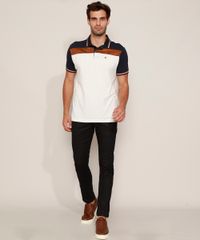 Polo-de-Piquet-Masculina-Tradicional-com-Recorte-em-Suede-Manga-Curta-Off-White-9968213-Off_White_3