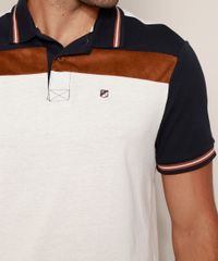 Polo-de-Piquet-Masculina-Tradicional-com-Recorte-em-Suede-Manga-Curta-Off-White-9968213-Off_White_6