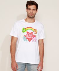 Camiseta-Masculina-Ursinhos-Carinhosos-Manga-Curta-Gola-Careca-Branca-9974307-Branco_1