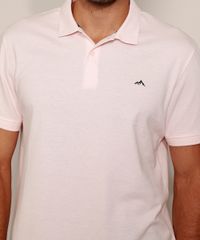 Polo-de-Piquet-Masculina-Basica-Comfort-Manga-Curta-Rosa-Claro-9597168-Rosa_Claro_2