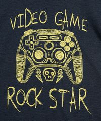 Camiseta-Infantil--Video-Game-Rock-Star--Manga-Curta-Azul-Marinho-9973329-Azul_Marinho_2