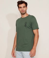 Camiseta-Masculina-Folhas--Down-to-the-Ground--Manga-Curta-Gola-Careca-Verde-Escuro-9977390-Verde_Escuro_1