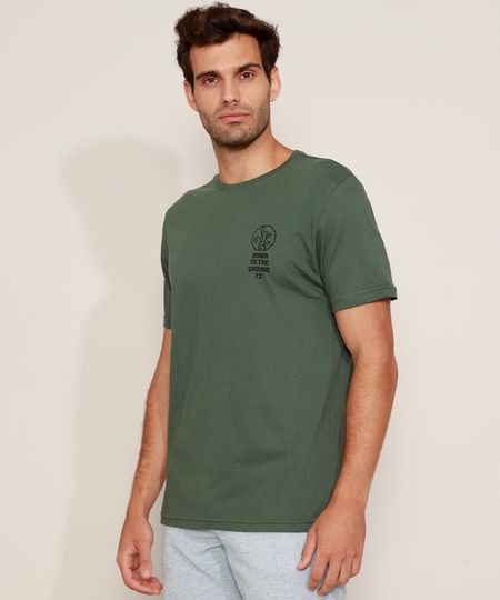 Camiseta-Masculina-Folhas--Down-to-the-Ground--Manga-Curta-Gola-Careca-Verde-Escuro-9977390-Verde_Escuro_1 Camiseta-Masculina-Folhas--Down-to-the-Ground--Manga-Curta-Gola-Careca-Verde-Escuro-9977390-Verde_Escuro_1