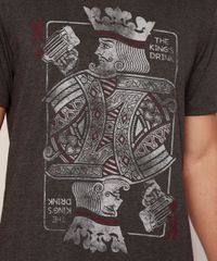 Camiseta-Masculina--The-King-s-Drink--Manga-Curta-Gola-Careca-Cinza-Mescla-Escuro-9975058-Cinza_Mescla_Escuro_2