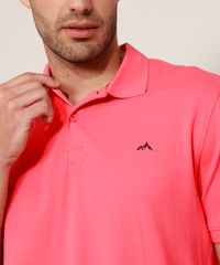 Polo-de-Piquet-Masculina-Basica-Comfort-Manga-Curta-Coral-9597168-Coral_2