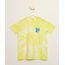 Camiseta-Juvenil--Blue-Vibes-Only--Estampada-Tie-Dye-Manga-Curta-Amarela-Neon-9969465-Amarelo_Neon_1