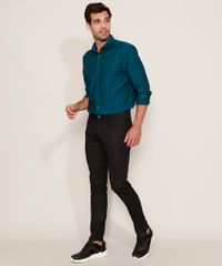 Camisa-Masculina-Comfort-Texturizada-Manga-Longa-Azul-Petroleo-9911660-Azul_Petroleo_3