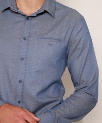 Camisa-Masculina-Slim-Maquinetada-Estampada-Mini-Print-de-Poa-com-Bolso-Manga-Longa-Azul-9911671-Azul_6