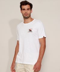 Camiseta-Masculina--California--Urso-com-Prancha-de-Surf-Manga-Curta-Gola-Careca-Branca-9981467-Branco_1