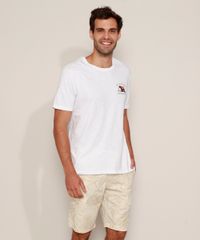 Camiseta-Masculina--California--Urso-com-Prancha-de-Surf-Manga-Curta-Gola-Careca-Branca-9981467-Branco_3