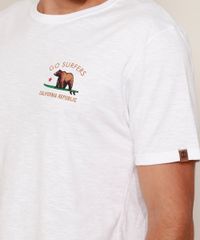 Camiseta-Masculina--California--Urso-com-Prancha-de-Surf-Manga-Curta-Gola-Careca-Branca-9981467-Branco_4