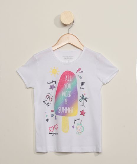 Blusa-Infantil-Picole--All-You-Need-is-Summer--com-Glitter-Manga-Curta-Branca-9973854-Branco_1