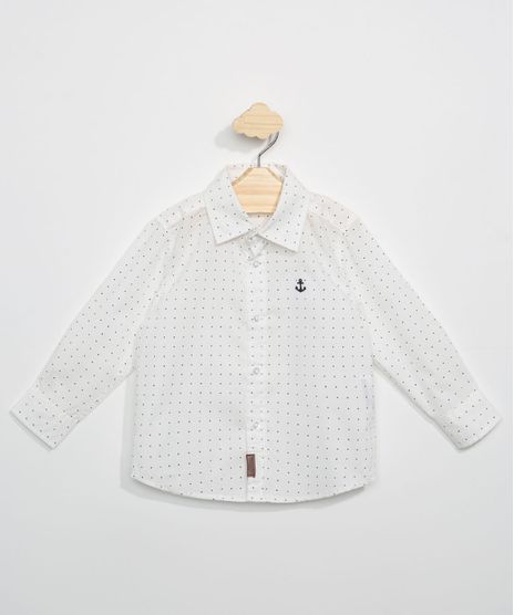 Camisa-Infantil-Estampada-de-Poa-com-Bordado-Manga-Longa-Branca-9947821-Branco_1