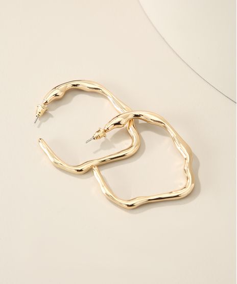 Brinco-Feminino-de-Argola-Organica-Dourado-9963598-Dourado_1