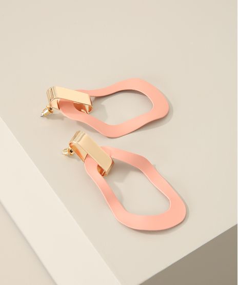 Brinco-Feminino-Alongado-Organico-Coral-9963607-Coral_1