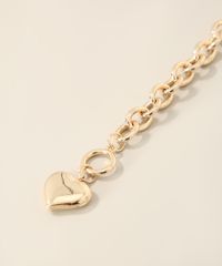 Pulseira-Feminina-de-Corrente-com-Pingente-de-Coracao-Dourada-9963588-Dourado_3