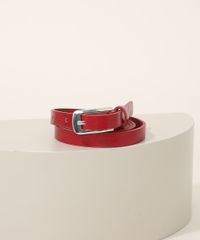 Cinto-Feminino-Skinny-com-Fivela-Retangular-Vermelho-9963834-Vermelho_1