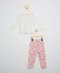 Conjunto-Infantil-de-Blusa-de-Plush-Unicornio-Manga-Longa-Off-White---Calca-Legging---Faixa-de-Cabelo-Estampada-Floral-Rosa-Claro-9966257-Rosa_Claro_2