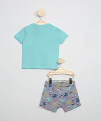 Conjunto-Infantil-de-Camiseta-Sol-Manga-Curta-Verde-Agua---Short-Estampado-de-Fundo-do-Mar-Cinza-Mescla-Escuro-9946970-Cinza_Mescla_Escuro_3