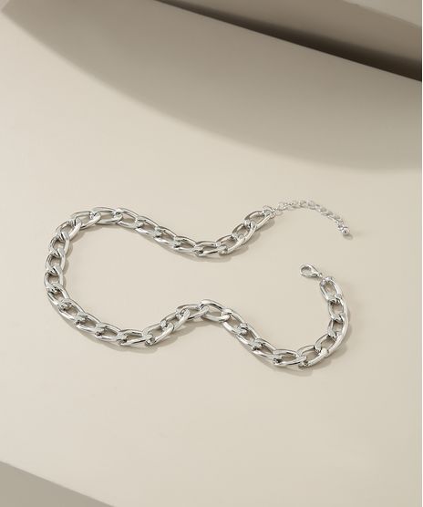 Colar-Feminino-de-Corrente-Grossa-Prateado-9963567-Prateado_1