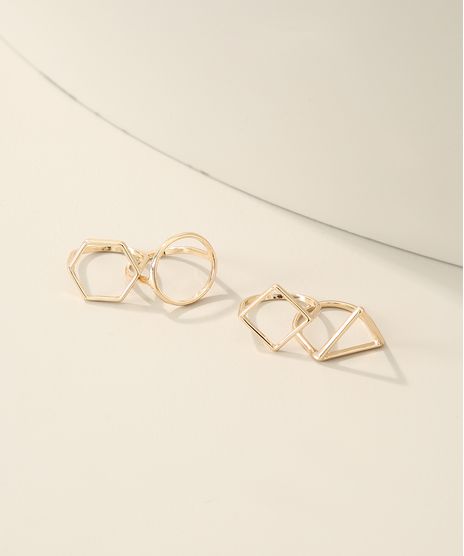 Kit-de-4-Aneis-Femininos-Geometricos-Dourado-9963573-Dourado_1