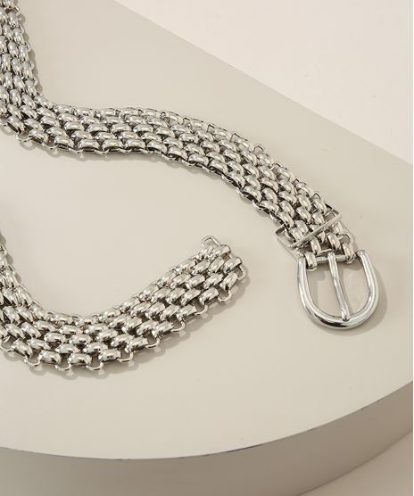 Cinto-Feminino-Medio-de-Corrente-Prateado-9963824-Prateado_1