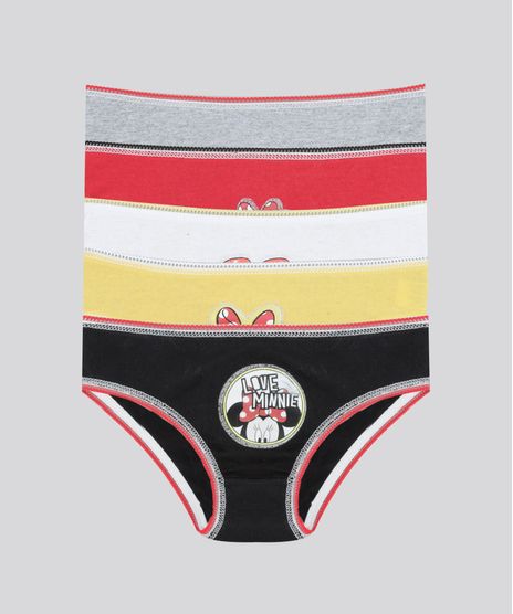 Kit-de-5-Calcinhas-Minnie-Multicor-8686782-Multicor_1