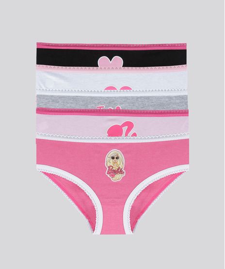 Kit-de-5-Calcinhas-Barbie-Multicor-8750808-Multicor_1
