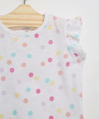 Conjunto-Infantil-de-Blusa-Estampada-Poa-Manga-Curta-Off-White---Short-com-Babados--Laranja-9968266-Laranja_3