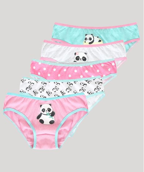 Kit-de-5-Calcinhas-Infantis-Panda-Multicor-9972408-Multicor_1