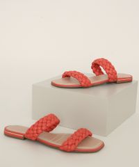 Rasteirinha-Feminina-Oneself-Trancada-Coral-9977462-Coral_1