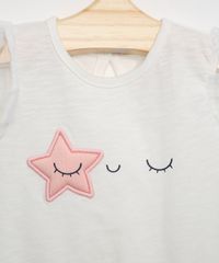 Body-Infantil-com-Patch-de-Estrela-Manga-Curta-em-Tule---Faixa-Off-White-9966265-Off_White_2