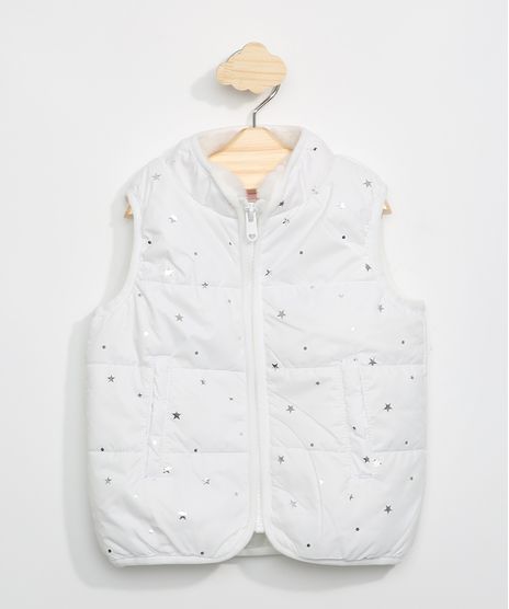 Colete-Infantil-Estampado-Estrelas-com-Ziper-Gola-Alta-Off-White-9966534-Off_White_1