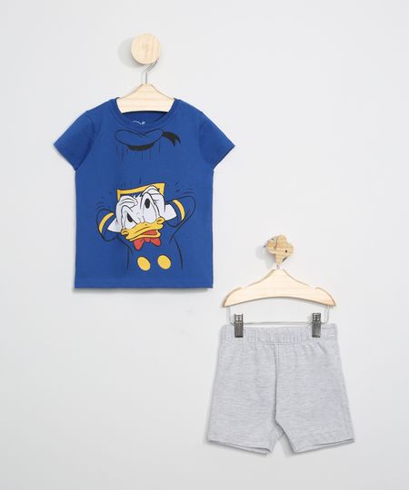 Conjunto-Infantil-de-Camiseta-Pato-Donald-Azul---Bermuda--Cinza-Mescla-Claro-9963492-Cinza_Mescla_Claro_1 Conjunto-Infantil-de-Camiseta-Pato-Donald-Azul---Bermuda--Cinza-Mescla-Claro-9963492-Cinza_Mescla_Claro_1
