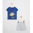 Conjunto-Infantil-de-Camiseta-Pato-Donald-Azul---Bermuda--Cinza-Mescla-Claro-9963492-Cinza_Mescla_Claro_1