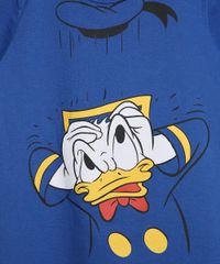 Conjunto-Infantil-de-Camiseta-Pato-Donald-Azul---Bermuda--Cinza-Mescla-Claro-9963492-Cinza_Mescla_Claro_2