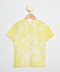 Camiseta-Infantil-Estampada-Tie-Dye--Blue-Vibes-Only--Manga-Curta-Amarela-9969464-Amarelo_3