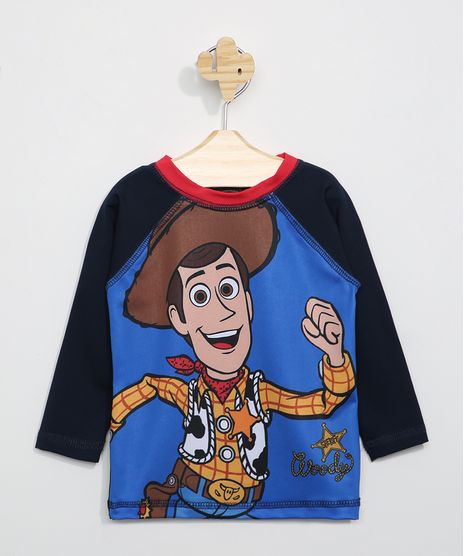 Blusa-de-Praia-Infantil-Raglan-Toy-Story-Woody-Manga-Longa-com-Protecao-UV50--Azul-Marinho-9966210-Azul_Marinho_1
