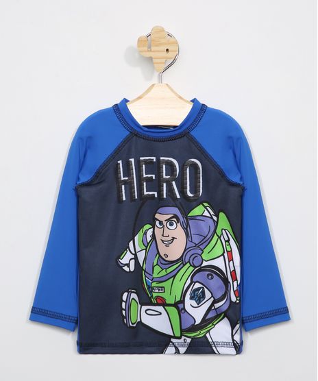Blusa-de-Praia-Infantil-Raglan-Toy-Story-Buzz-Manga-Longa-com-Protecao-UV50--Azul-9966218-Azul_1