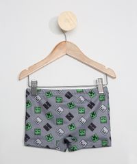 Sunga-Infantil-Boxer-Estampada-Minecraft-com-Protecao-UV50--Cinza-9966224-Cinza_2