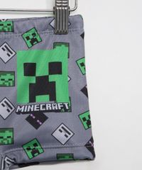Sunga-Infantil-Boxer-Estampada-Minecraft-com-Protecao-UV50--Cinza-9966224-Cinza_3