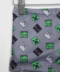 Sunga-Infantil-Boxer-Estampada-Minecraft-com-Protecao-UV50--Cinza-9966224-Cinza_4