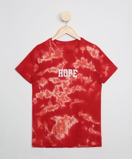 Camiseta-Juvenil-Estampada-Tie-Dye--Hope--Manga-Curta-Vermelha-9969694-Vermelho_1