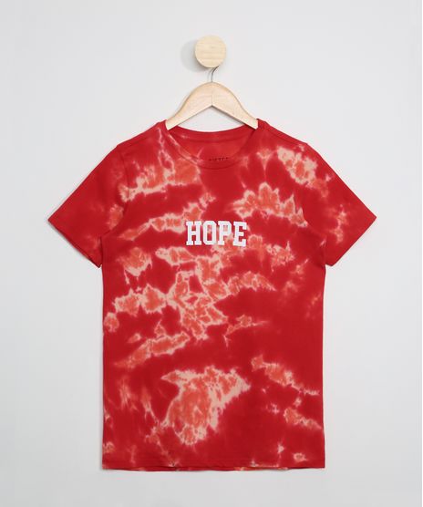Camiseta-Juvenil-Estampada-Tie-Dye--Hope--Manga-Curta-Vermelha-9969694-Vermelho_1