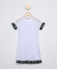 Vestido-de-Tela-Infantil--Grl-Pwr--Manga-Curta-Branco-9967660-Branco_1