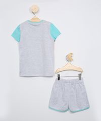 Pijama-Infantil-Ariel-com-Glitter-Manga-Curta-Cinza-Mescla-9966423-Cinza_Mescla_3