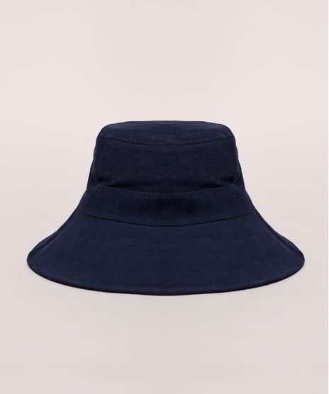 Chapeu-de-Praia-Feminino-com-Laco-em-Sarja-Azul-Marinho-9968581-Azul_Marinho_1