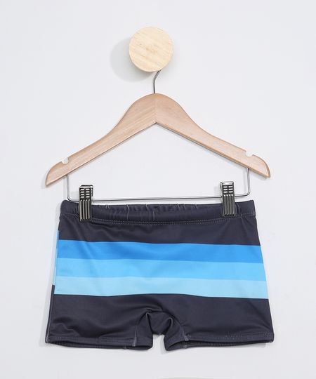 Sunga-Infantil-Boxer-com-Listras-Protecao-UV50--Cinza-9973900-Cinza_1